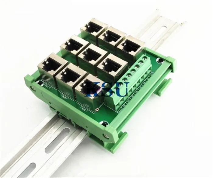 Разъем RJ45 8P8C 9 канальный портовый сетевой порт шина клеммные колодки клеммный