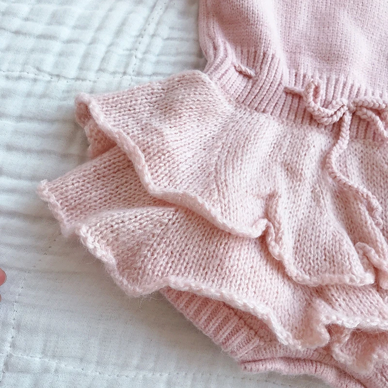 Детский трикотажный комбинезон с оборками|Боди для малышек| |