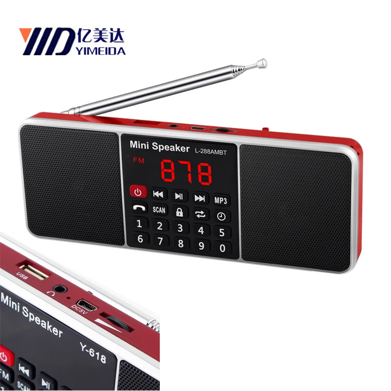 Bluetooth таймированное выключение портативный AM FM радио FM dab радио портативный am fm radyo Поддержка USB TF карта телефон музыкальный плеер динамик