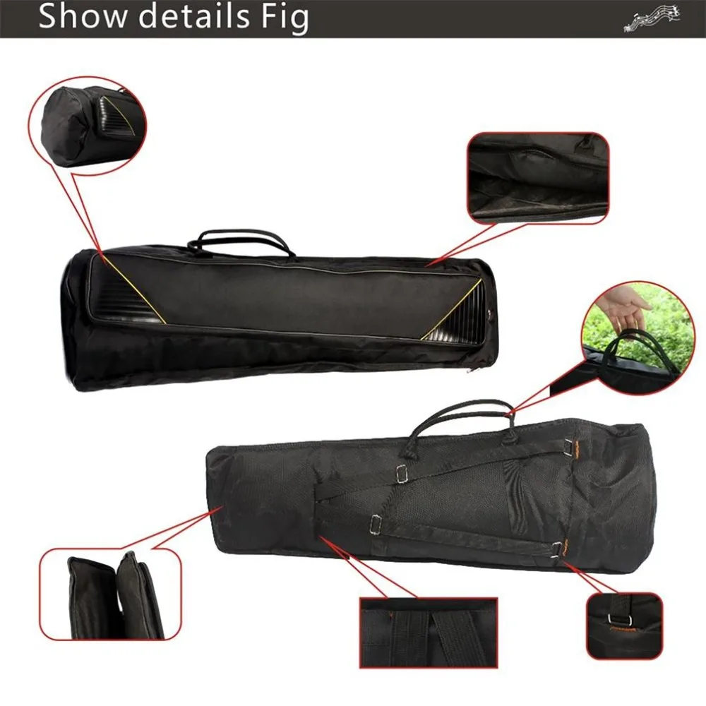 Прочная оксфордская ткань теноровый тромбон Gig Bag сумка для переноски сумка на плечо чехол для музыкального инструмента аксессуар
