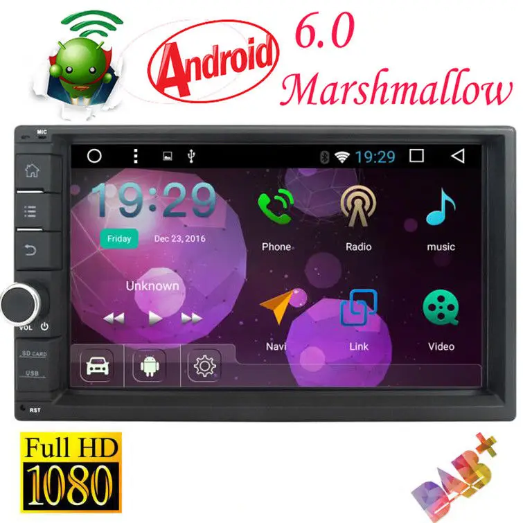 2Din 7 &quotAndroid 6 0 Автомобильный gps Navi без DVD Wifi 3g радио ram 1 GB головное устройство Bluetooth |