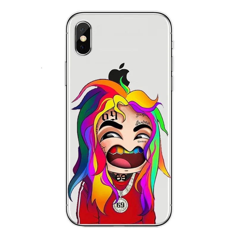 Хип хоп рэппер Tekashi 69 6ix9ine тонкий силиконовый мягкий ТПУ чехол для телефона iPhoneX 8