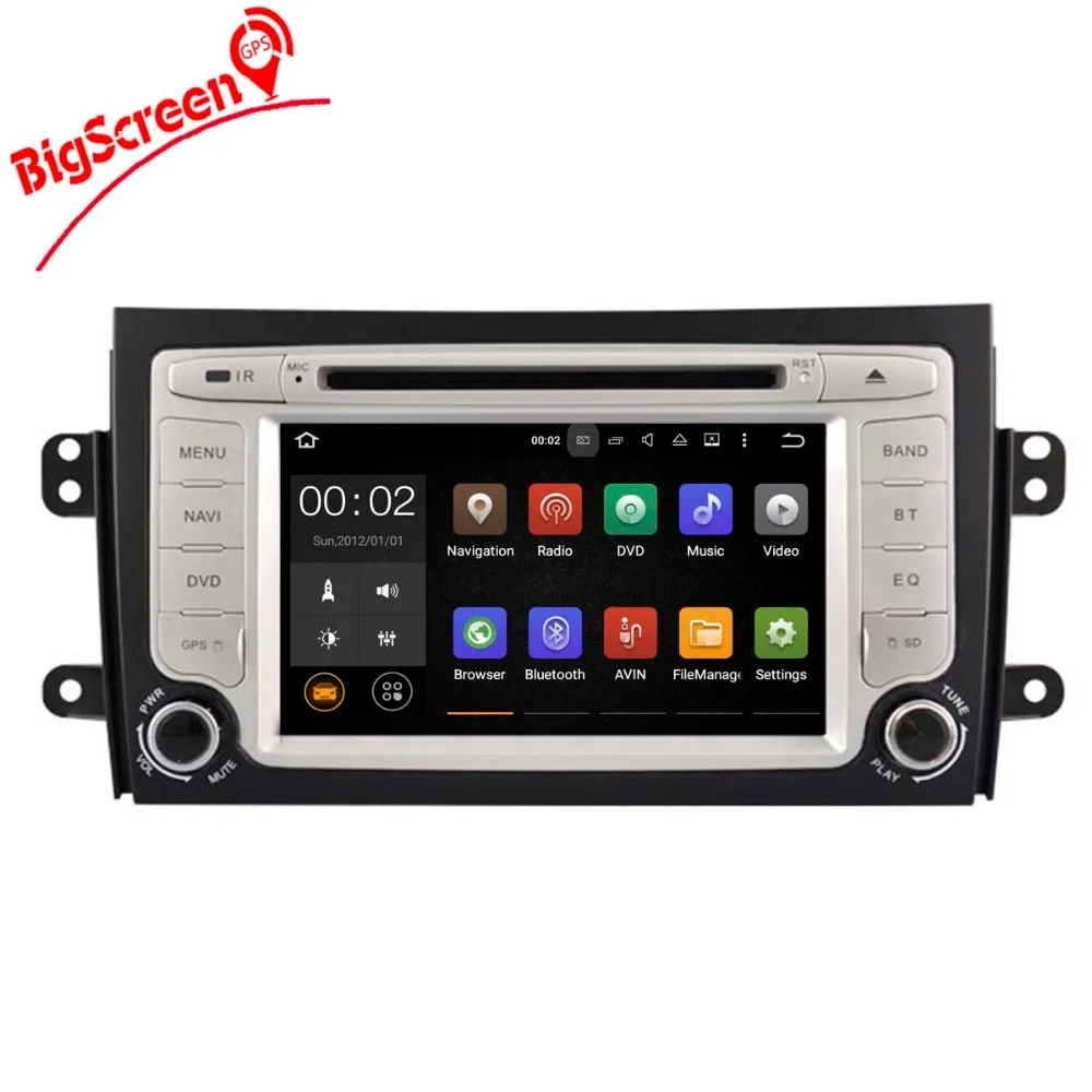 Новейший Android 7 1 четырехъядерный автомобильный CD DVD плеер GPS навигация для SUZUKI SX4
