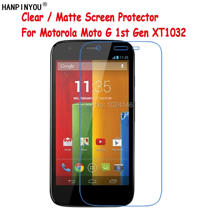 Новая прозрачная/Антибликовая матовая защитная пленка HD для Motorola Moto G 1 го