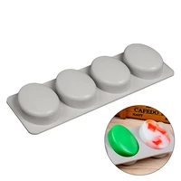 nicole silicone soap molds 4 cavity oval shape mould handmade soap making tools