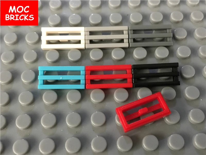10 шт./лот MOC кирпичная плитка Модифицированная 1x2 решетка с нижним пазом/губа
