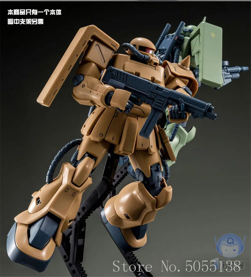 Bandai Gundam модели в наличии на складе сборе 55511 мг 1/100 MS-06F-2 Zaku Тип F2 робот Гандам