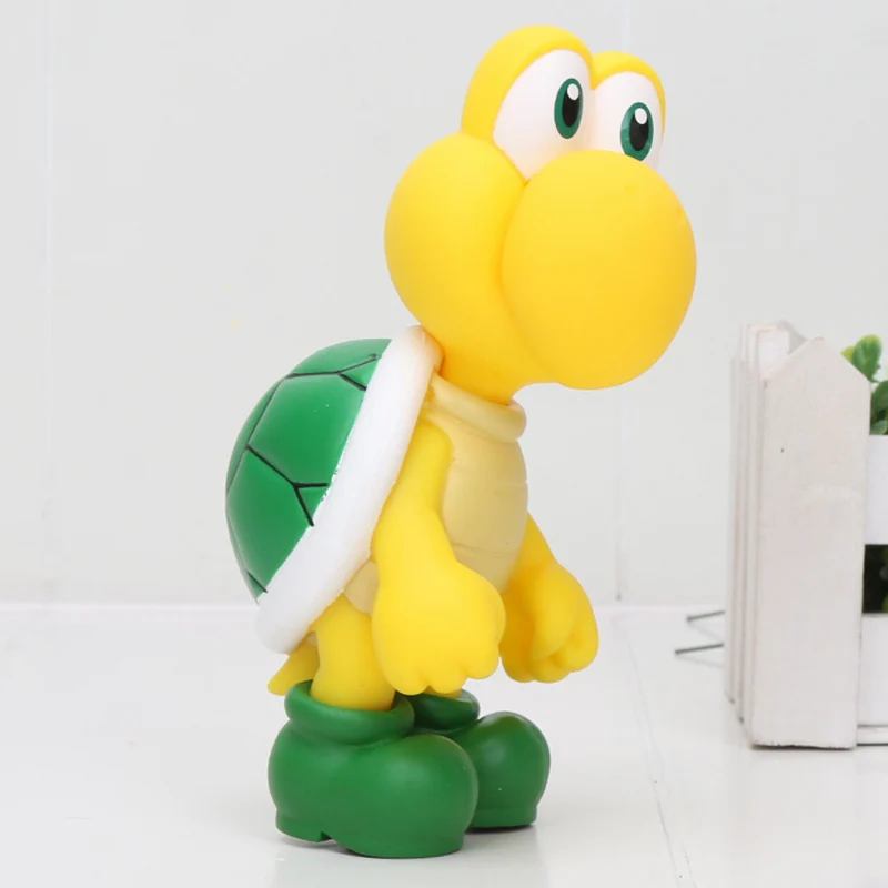 Super Mario Bros фигурка Боузер Купа Йоши Марио Луиджи Варио Ослик Конг персиковый гриб ПВХ фигурка игрушки модельные куклы - Цвет: koopa