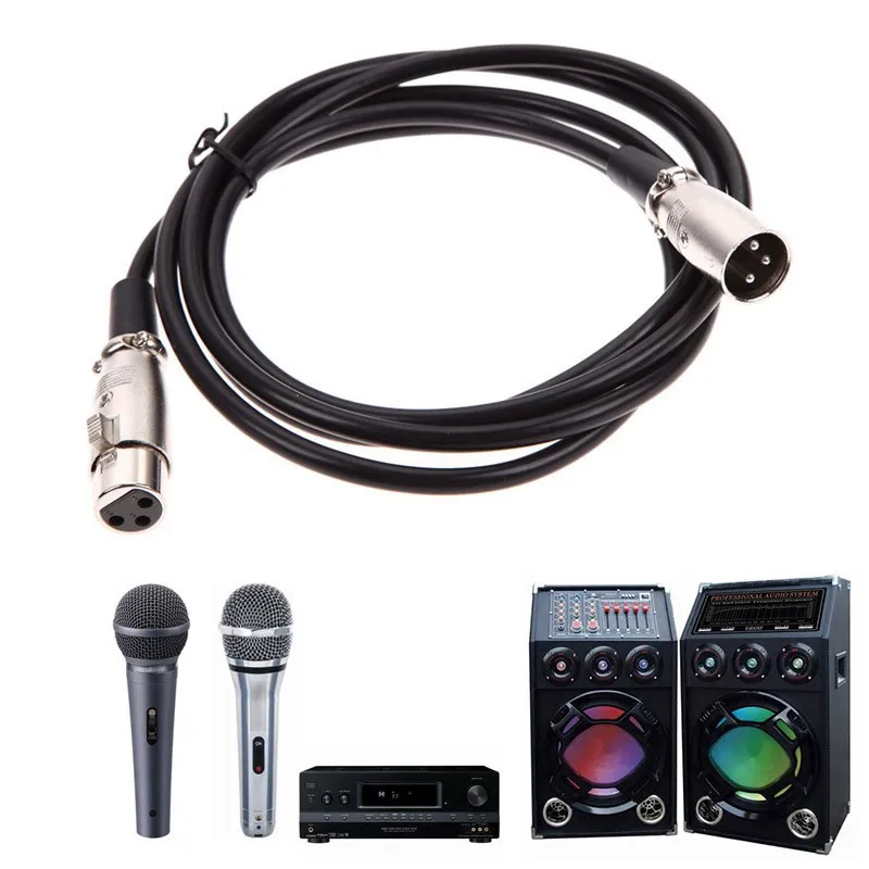 Кабель XLR папа-мама M/F аудио кабель для микрофона миксер 1 м 8 3 5 6 10 |