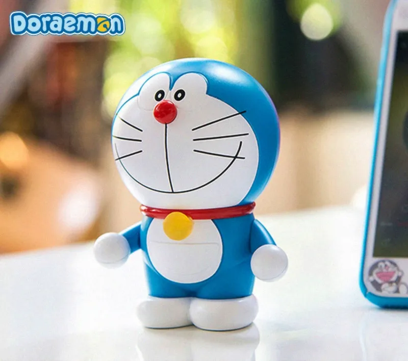 

New Rock Doraemon Mini Bluetooth Speaker Cartoon Robot Cat Doll Portable Wireless Music Player Desktop Decoration Gift