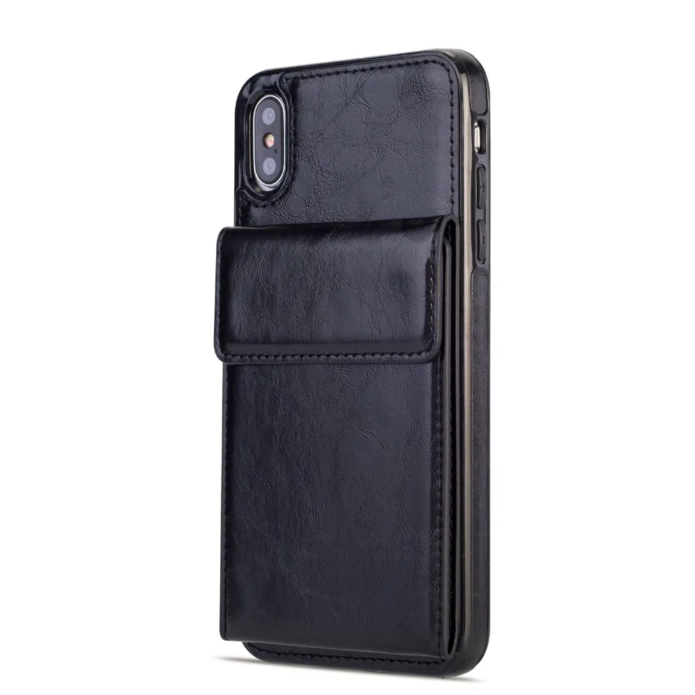 KISSCASE Ретро Роскошный кожаный чехол для iphone XS X Max SE кошелек 6 s 7 8 plus с держателем