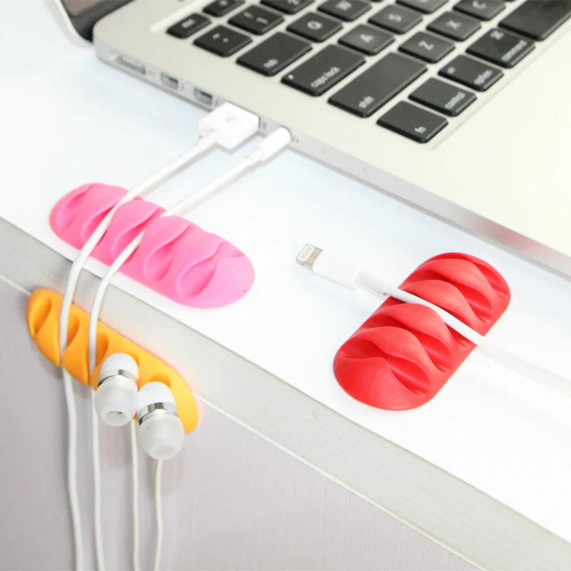 2 шт./лот Настольный держатель кабеля Организатор Мышь клавиатура шнура