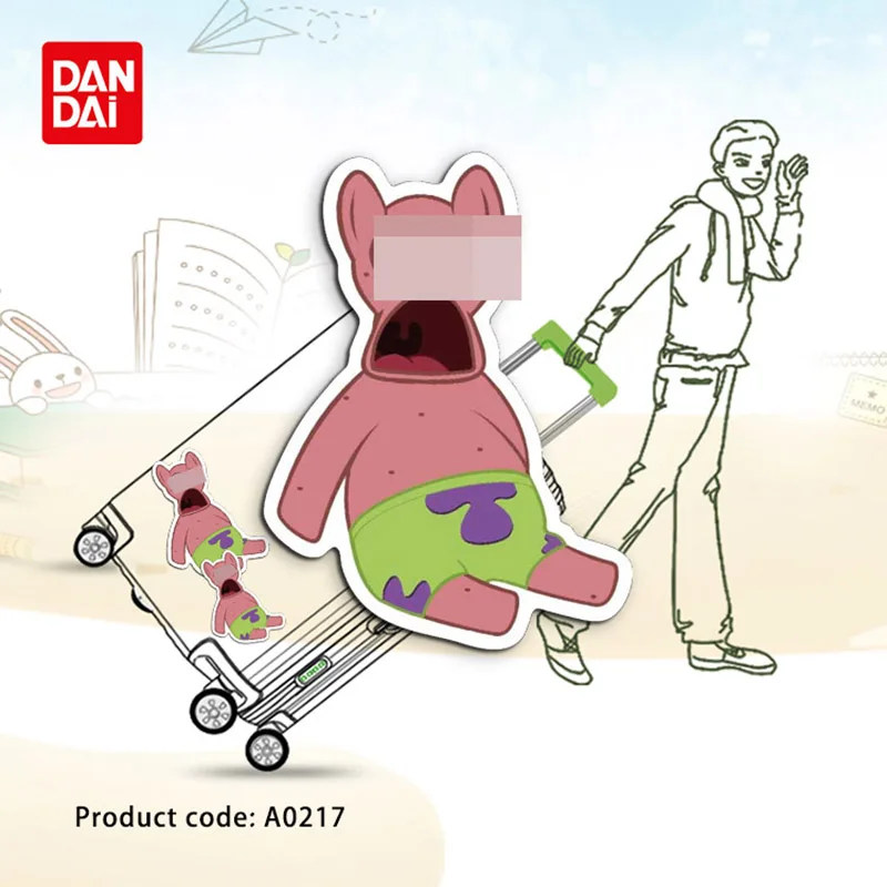 Color Happy Patrick Star Toothbrush Cute Cartoon Waterproof Sticker Notebook Phone Skateboard Guitar Suitcase A0653 LM30 |