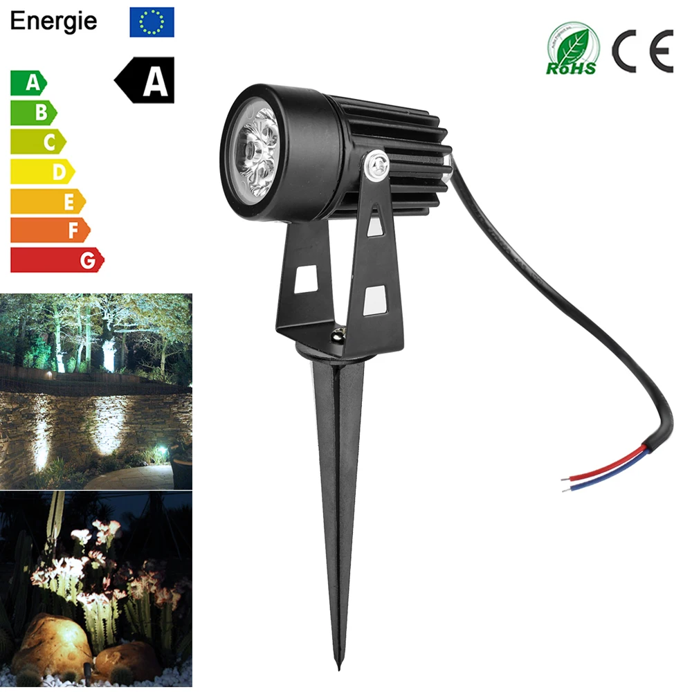 3 Вт Светодиодная лампа для лужайки мини светодиодная сада прожектор двора патио