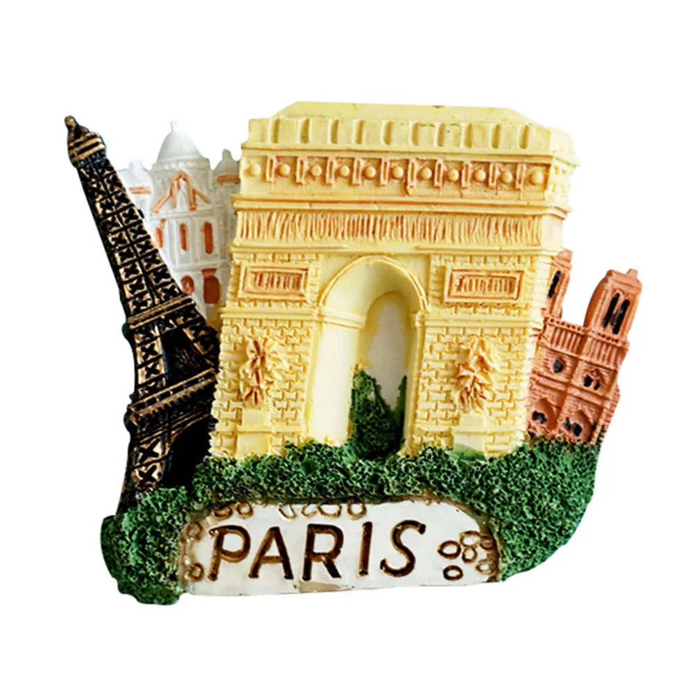 Высокая Notre Dame DE Paris 3D магнит на холодильник ремесло Триумфальная арка Франции
