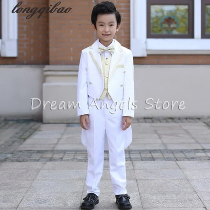 

Children tuxedo boys suits wedding flower girl dress dress small host a piano performance clothing