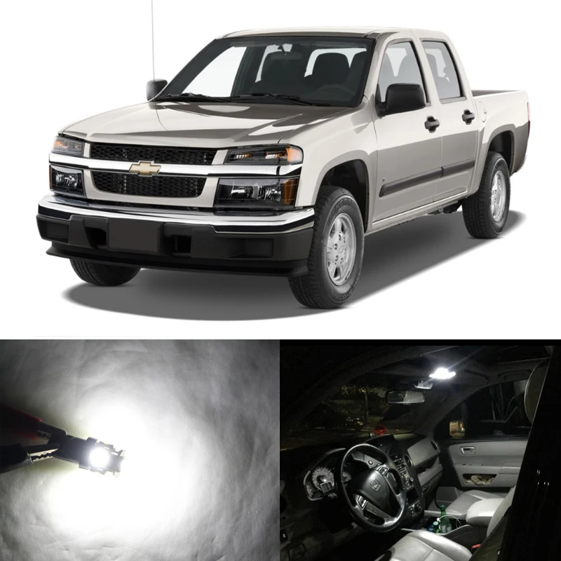 8 шт. внутренпосылка Комплект ламп для Chevrolet Chevy Колорадо 2004 2012|Сигнальная лампа| |