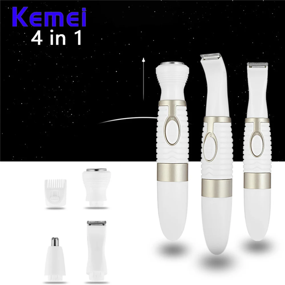 Женская эпиляция Kemei эпилятор для женщин полностью водонепроницаемая бритва