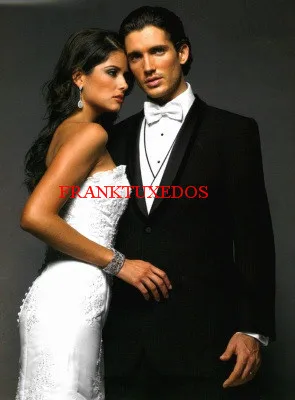 Новое поступление Черные смокинги для жениха смокинг лучший шафера на выпускной