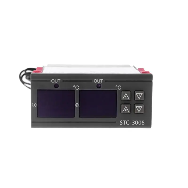 

Dual Digital Temperature Controller Double Thermostat Heating Cooling 10A AC 110V 220V DC 12V 24V