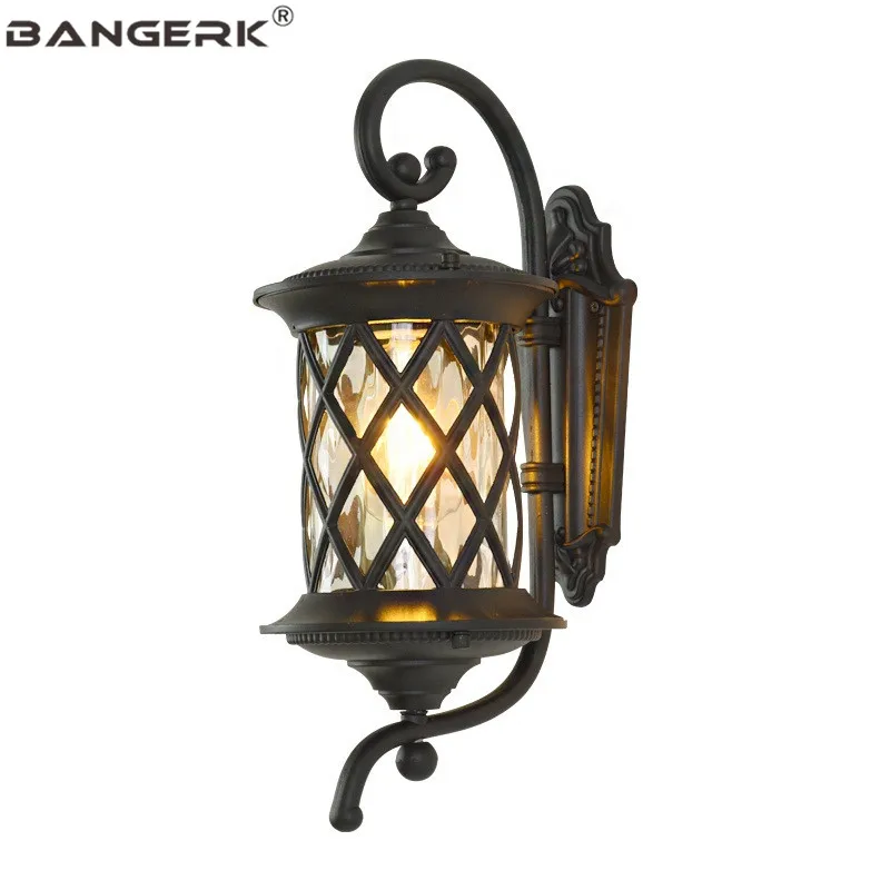 Antique Outdoor LED Wall Lamp Waterproof Rust-proof Porch Lights Aluminum Lighting Sconce lamps Garden Balcony Luminaire | Лампы и