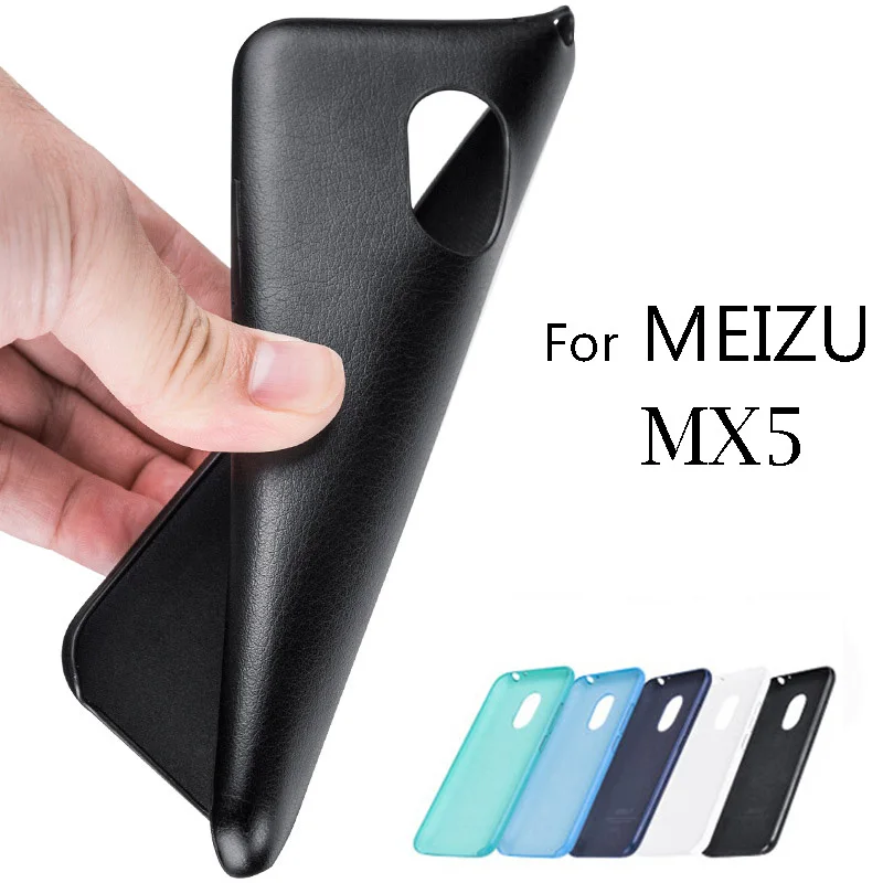 Ultra Slim Leather Soft Back Shell Cover Case For MEIZU MX5