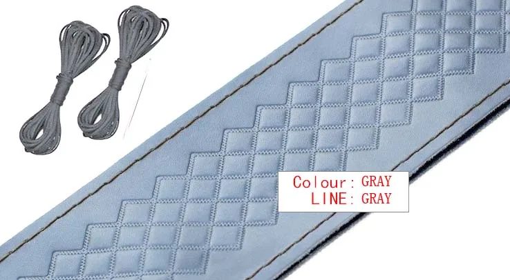 42CM GRAY BACANO автомобиль оплётка рулевого колеса для автобуса RV/Уникальные; новая модель замшевых туфель; Автоматическое рулевое колесо крышка 42/45/47/50 см изготовление размеров под заказ - Название цвета: 42CM GRAY