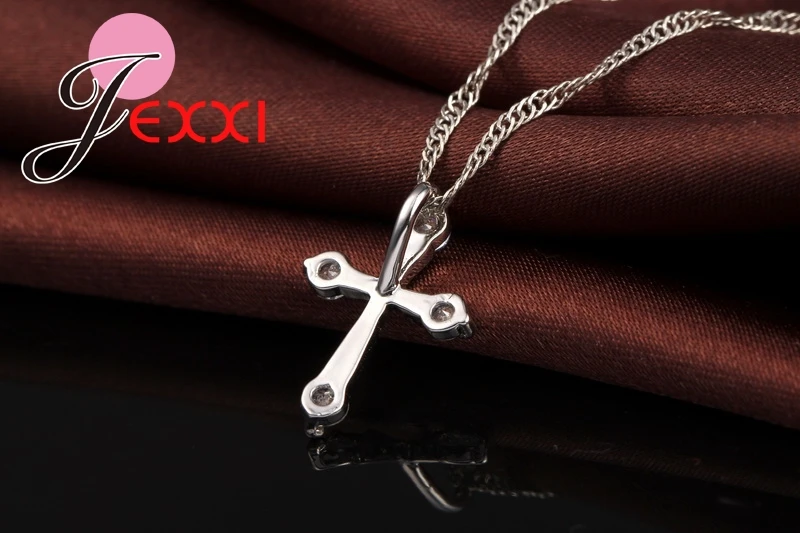 Женская цепочка из серебра 925 пробы с фианитами|cross shoulder leather bag|cross wedding ring setscross skirt