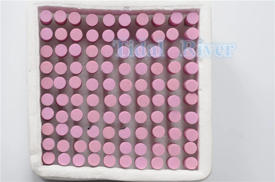 Розовый Ассорти 100 шт гравий толстый монтируемый точечный полировщик боров 2 35 мм