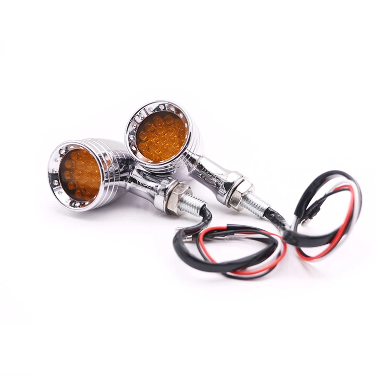 

2x Motorcycle LED Bullet Turn Signal Indicator Brake Light For Harley Honda Yamaha Suzuki Touring Dirt bike Cafe Racer