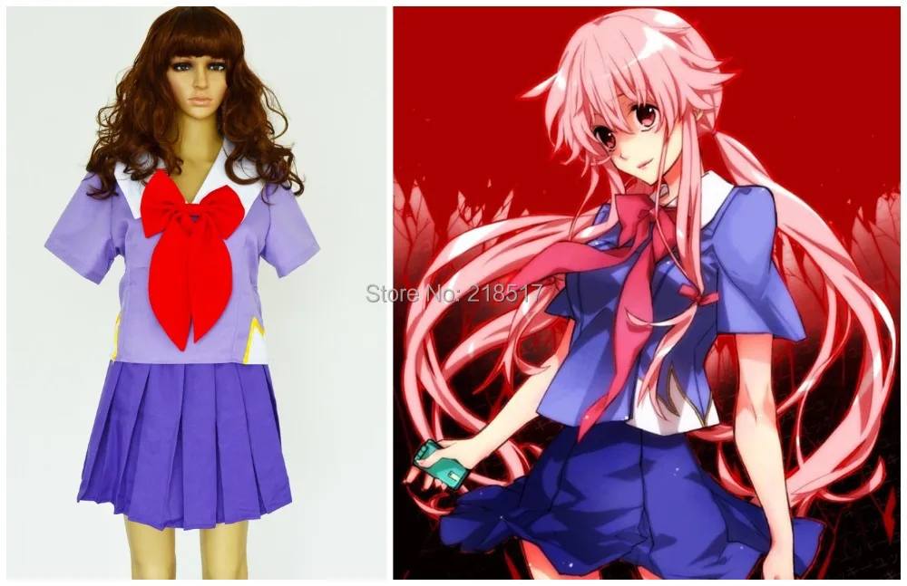 Топ + галстук-бабочка юбка Бант * 2/комплект косплей в стиле манги будущего Дневник
