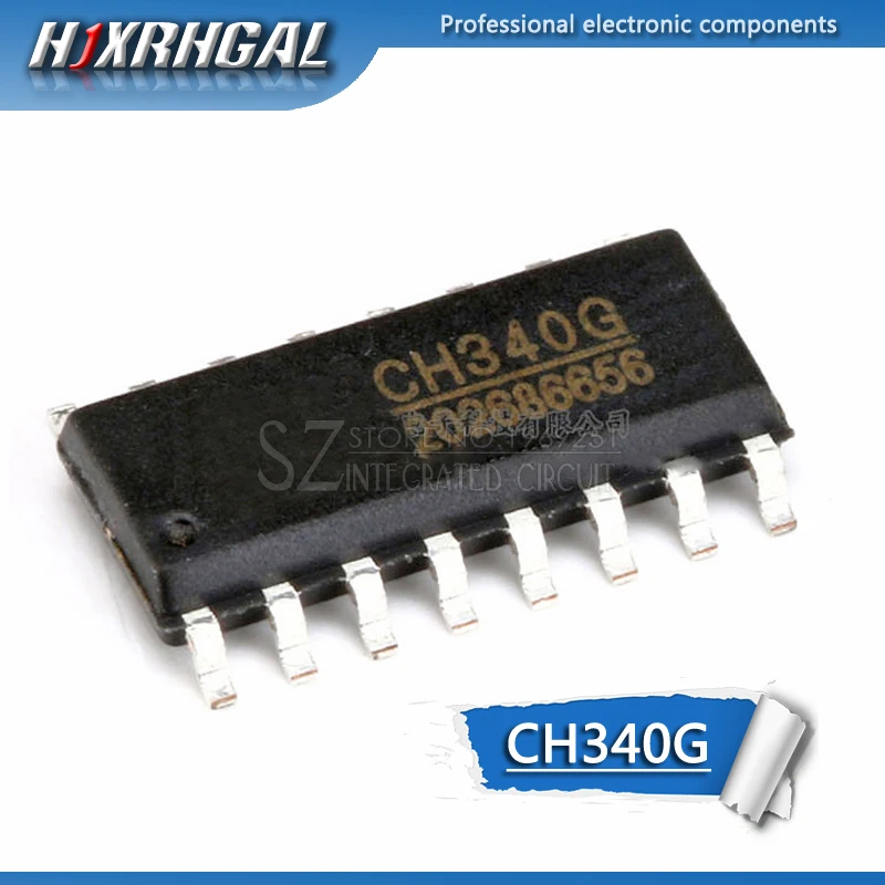 1 шт. оригинальный CH340G SOP16 IC R3 доска Бесплатный usb-кабель серийный чип лапками
