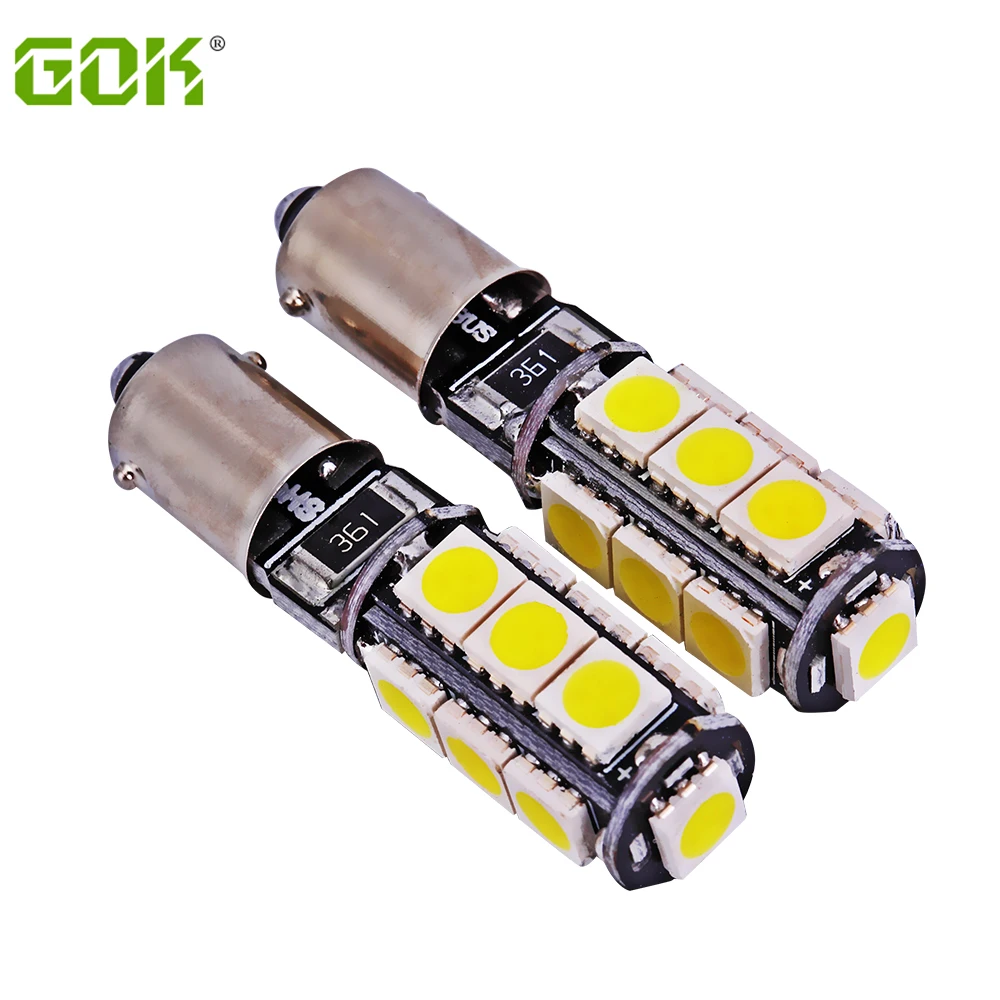 

10pcs/lot Freeshipping t10 ba9s led canbus 13smd 5050 led Error Free,t4w ba9s led 12v 182 car led light ba9s reading lamp