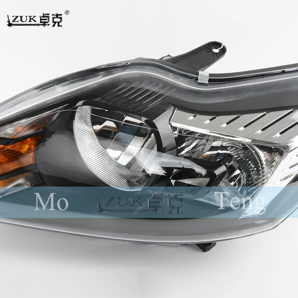 ZUK переднего бампера фары фара в сборе для Ford Focus 2009 2010 2011 2012 2013 седан хэтчбек Черный Цвет Тип