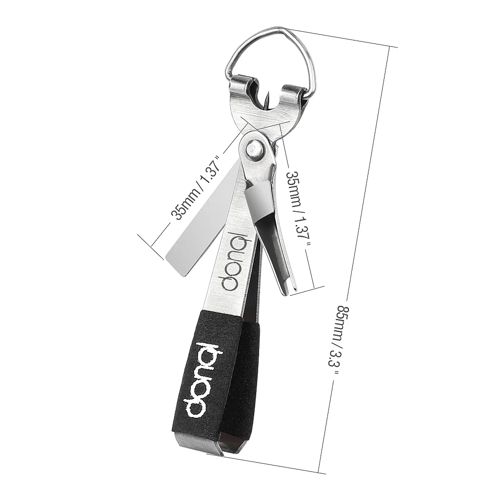 4 in 1 cutter black DONQL рыболовное быстрое завязывание узлов инструмент для быстрой завязывания ногтей Узловая линия резак клипер кусачки Крюк Точилка инструмент для завязывания Мушек Рыболовные Снасти - Цвет: 4 in 1 cutter black