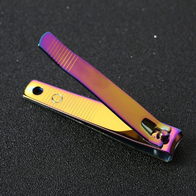 Кусачки для ногтей щипцы стрижки радуги плоскогубцы из нержавеющей стали