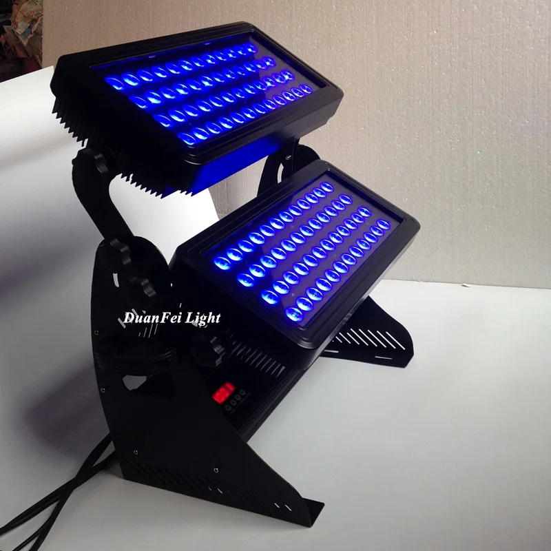 2 партия Светодиодный прожектор высокой мощности rgbw dmx 96x10 Вт 4 в 1|Эффект освещения