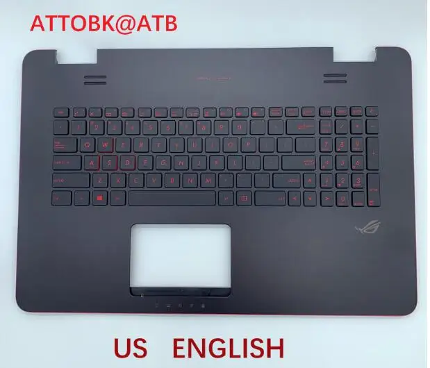 RED RU US LA AR стандартная клавиатура для ноутбука ASUS N751 N751J G771 G771JW GL771JM GL771JW GL771 с подсветкой с крышкой C - Цвет: RED