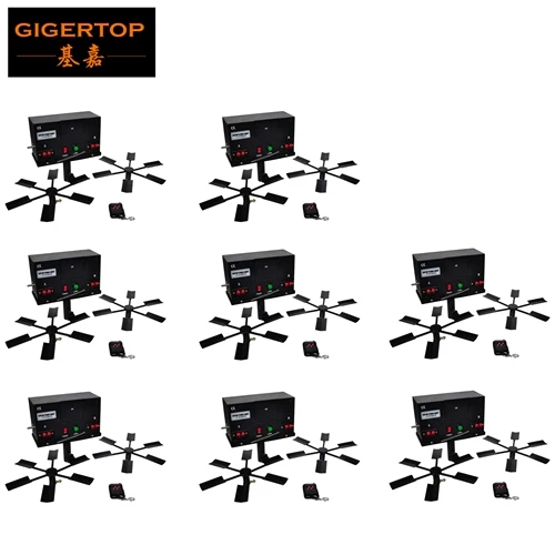 8 Gigertop TP-T100 с двойным крылом фонтанный фейерверк система стрельбы № 5 батарея питания вращающаяся машина фейерверков двойное крыло - Цвет: 8