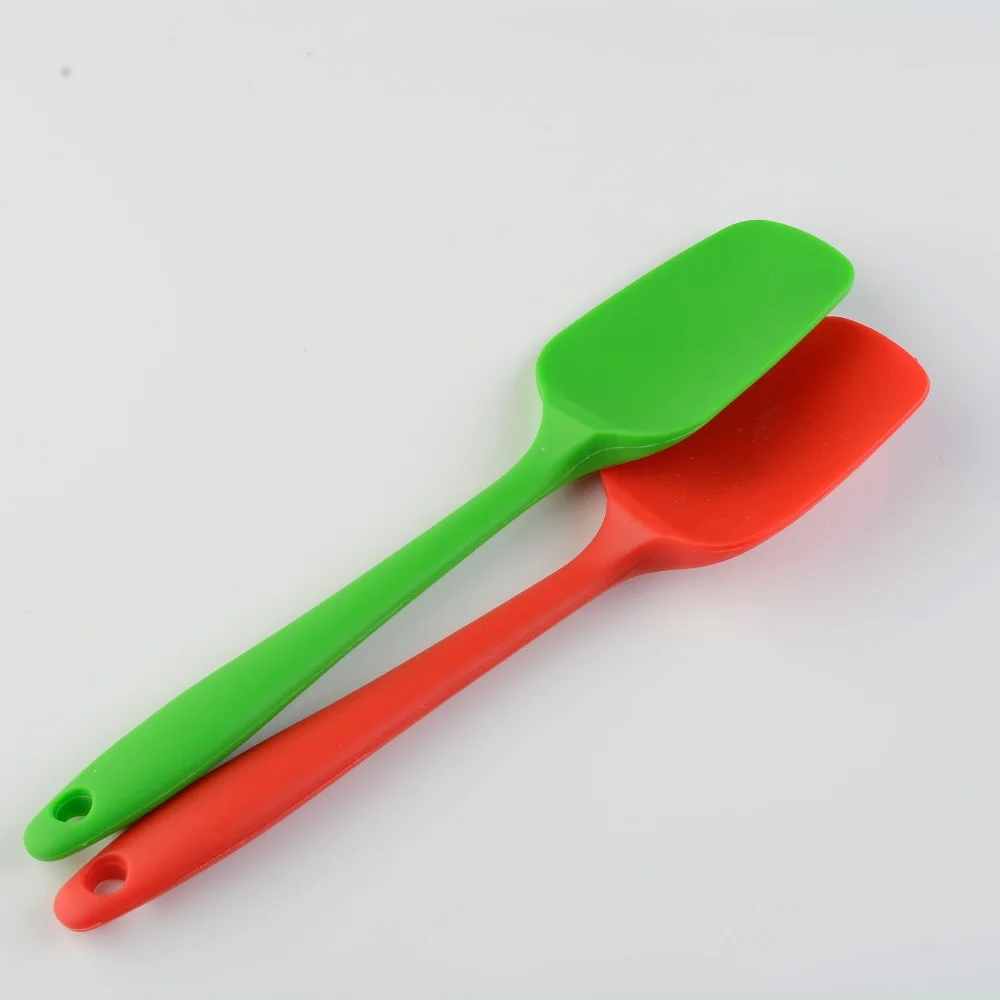 Термостойкий силиконовый шпатель со встроенной ручкой кухонный инструмент для