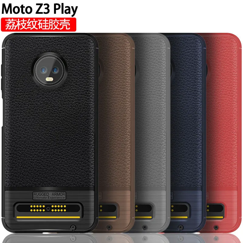 Для Motorola Moto Z3 Play роскошный полный мягкий силиконовый чехол из ТПУ противоударный чехол для Moto Z3 Play