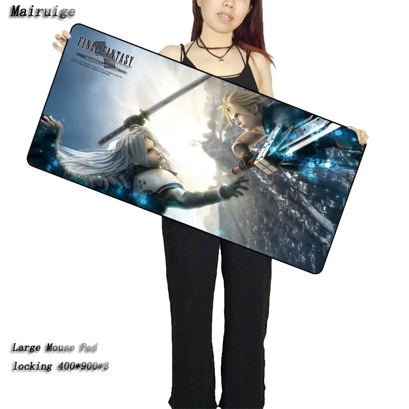 

Mairuige Final Fantasy Mouse pad gamer 900x400X3mm Notbook Mouse Mat Large gaming mousepad large Lock Edge pad mouse PC desk pad