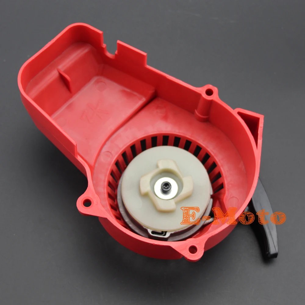 Красный пластиковый легко тянущийся стартер стартера для 47 49cc 2-тактного