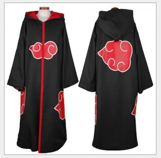 Новая мода косплей костюмы унисекс японское аниме Наруто Итачи/Акацуки халаты