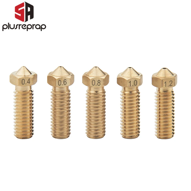 

1/10 PCS Volcano Nozzle Long Type Brass Nozzle 0.2 0.4 0.6 0.8 1.0 1.2mm Size Optional for 3D Printer 1.75mm 3.0mm Filament