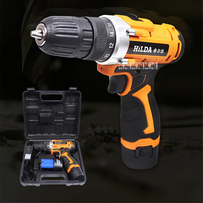

New Hot 12v Llithium Electric Drill Rechargeable Household Multifunctional Electric Screwdriver 0-700r / min 20-30N.m 0.8-10mm