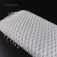 23cm silver birdcage veil netting veiling make in millinery hat blingbling veil fabric women fascinator hat material decoration