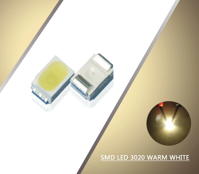 Evemodel SMD3020 100 шт. 3020 SMD светодиодный яркий белый/теплый белый s Новинка 1/35 модель