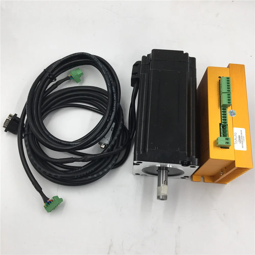 NEMA23 Гибридный сервопривод DSP замкнутый цикл шаговый двигатель 2нм 3 фазы + 20 ~ 50VDC