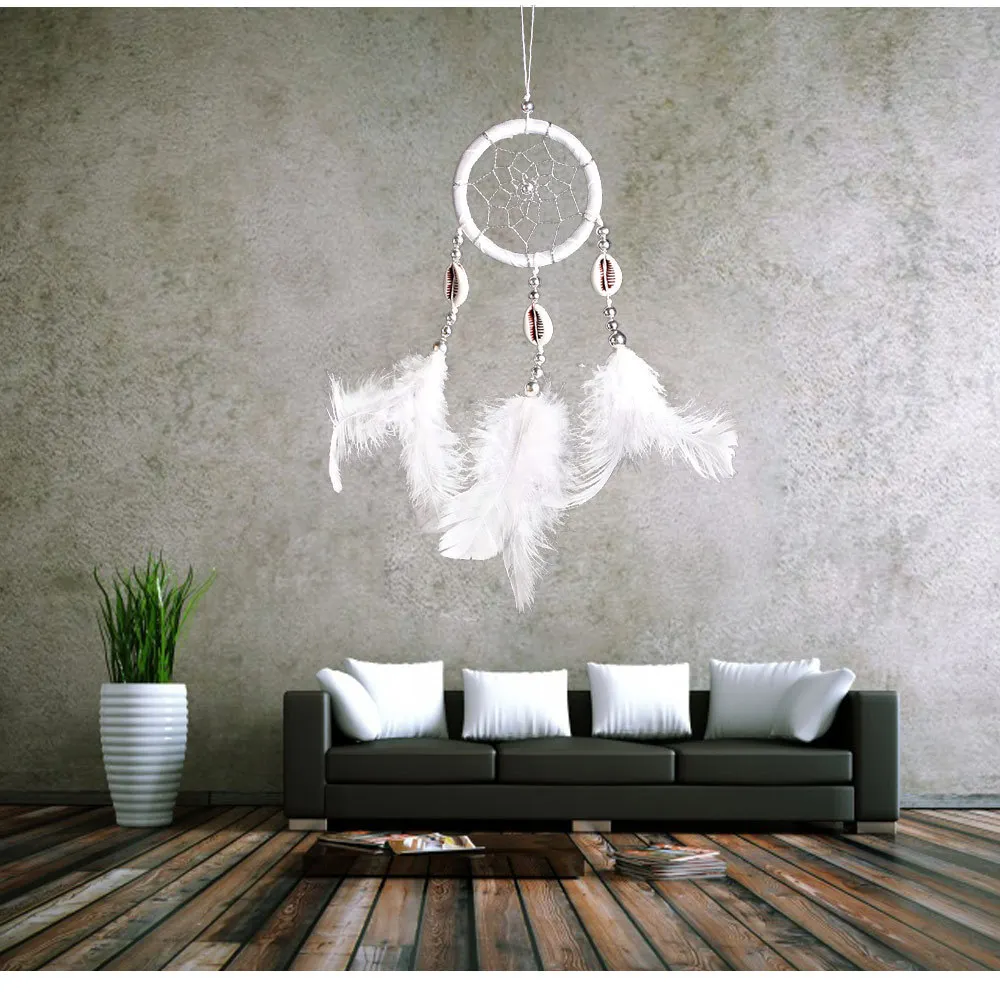 dreamcatcher Indian style net wind-bell household hanging craft gifts ornament car hang decoration dream catcher blue pink withe | Дом и сад